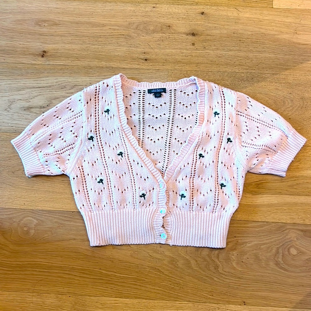 Crop short sleeve top